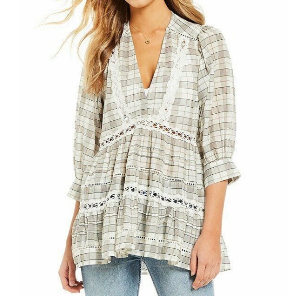 NWT Free People Time Out Lace Tunic